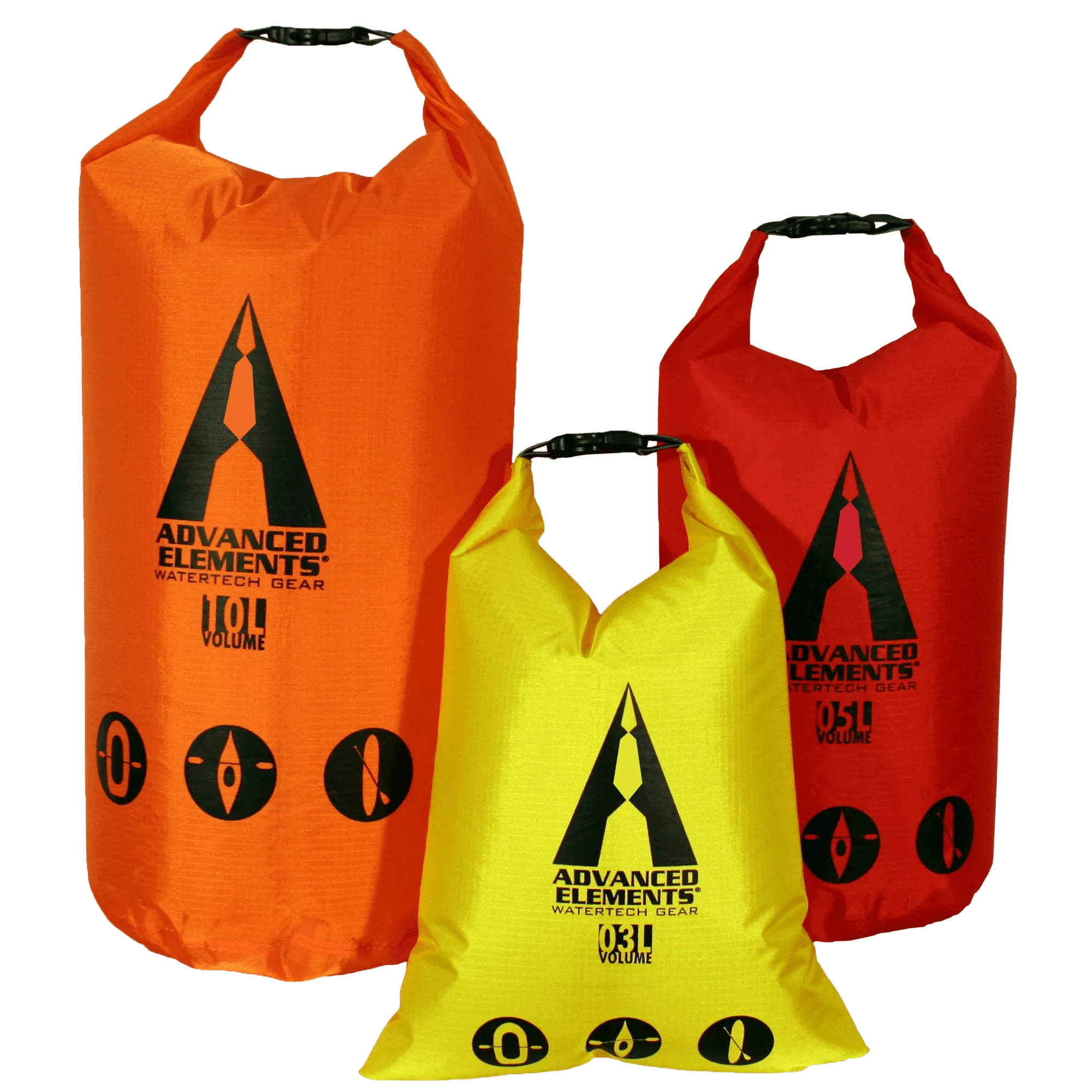 Advanced Elements PackLiteâ„¢ Rolltop Dry Bag Set