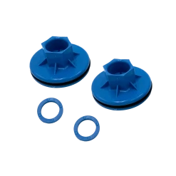 Pelican Pedal Boat Wheel Bushings In Azure Blue - Pack Of 2